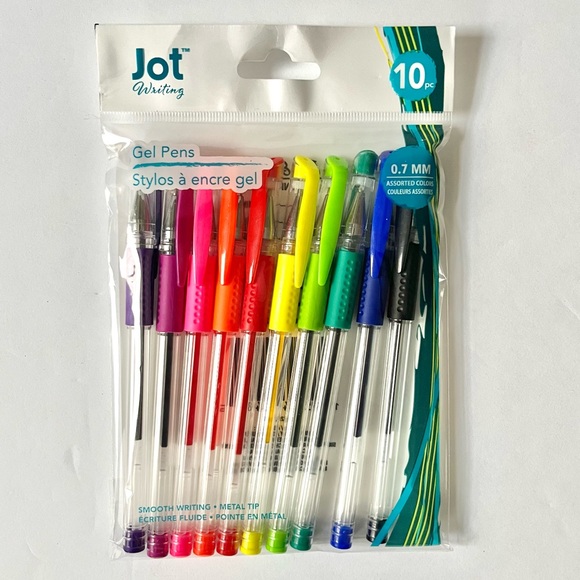 🏷️ assorted colorful writing pens set 0.7mm set of 10 pens - Picture 2 of 14